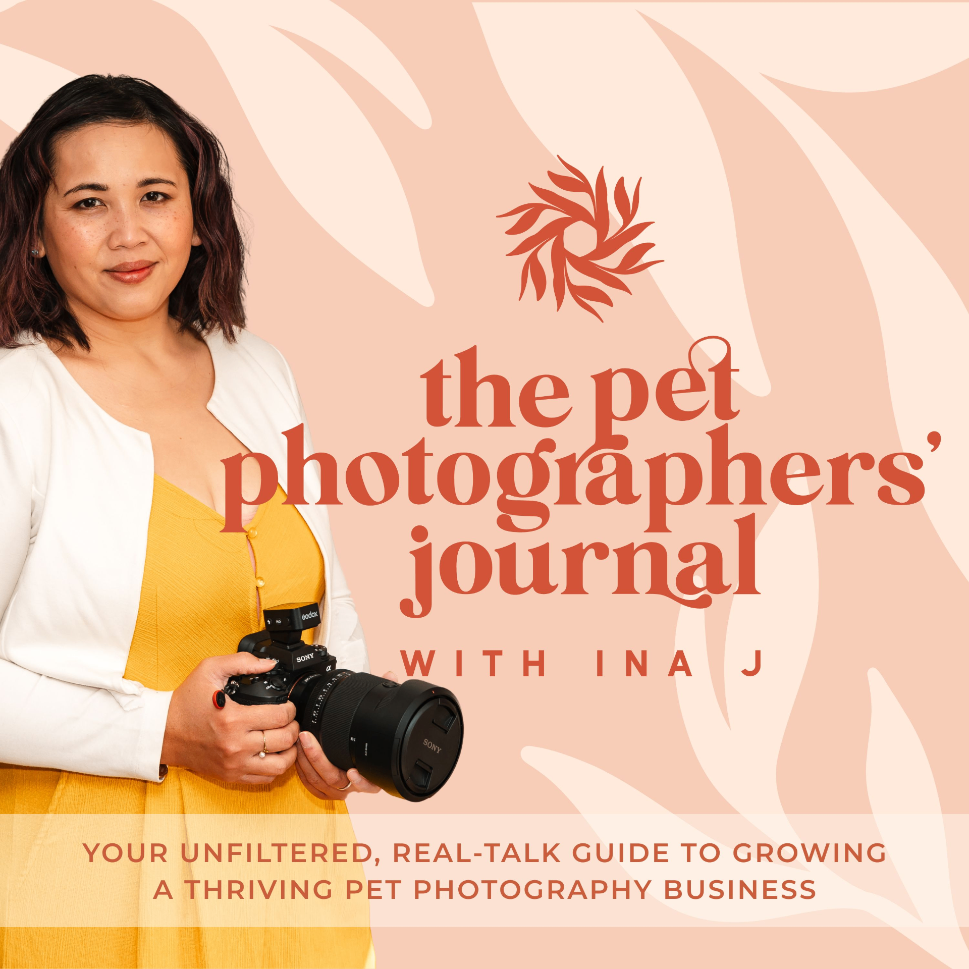 The Pet Photographers' Journal podcast cover featuring Ina J